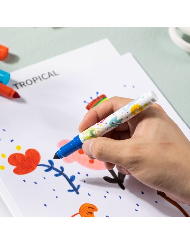 Felt Pen DELI 12 colors asst.