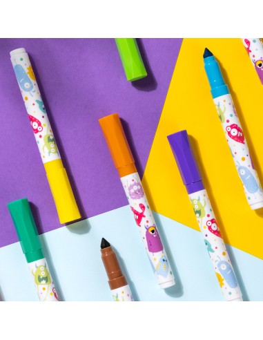 Viltpliiatsid DELI 12-värvi jumbo