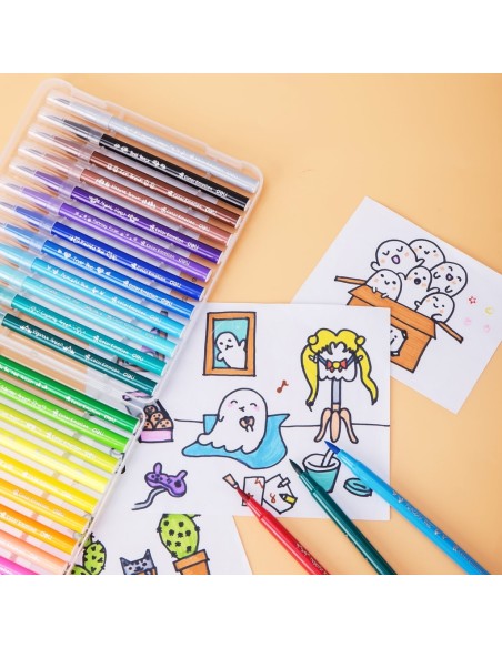 Felt Pen Deli 24 colors assorted