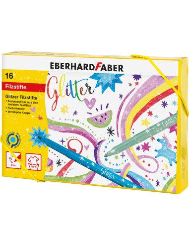 Felt-tip pen Glitter gift set 16pc