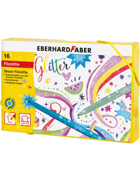 Viltpliiatsid EberhardFaber sädelevad kinkekomplekt 16-värvi
