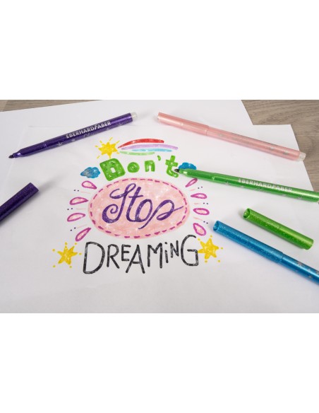 Felt-tip pen Glitter gift set 16pc