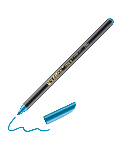 edding 1200 metallic colour pen blue metallic