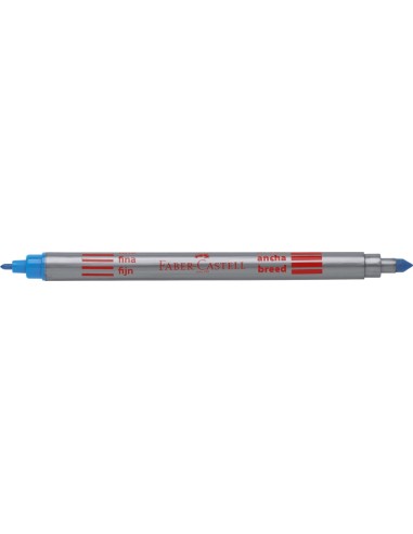 Faber-Castell Double-ended felt tip pen, plastic wallet of 10