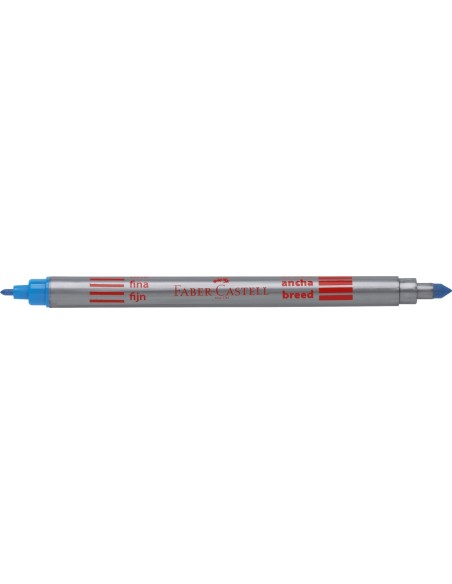 Faber-Castell Double-ended felt tip pen, plastic wallet of 10