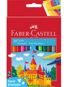 Fibre-tip pen Castle Cardboardbox 24pc.
