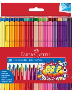 Fibre-tip pens Grip Colour Marker set/30