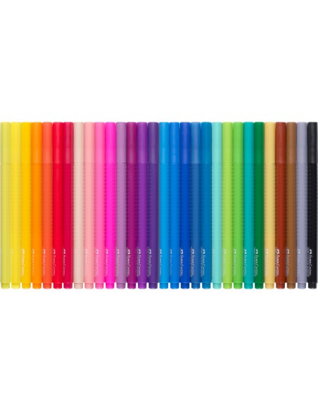 Viltpliiatsid Faber-Castell Grip kolmekandilised 30-värvi