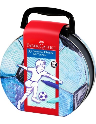 Felt tip pen Connector suitcase "soccer"