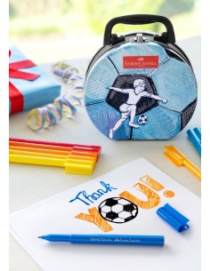 Felt tip pen Connector suitcase "soccer" 2