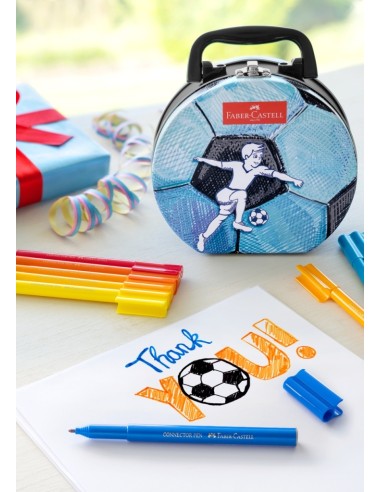 Felt tip pen Connector suitcase "soccer"