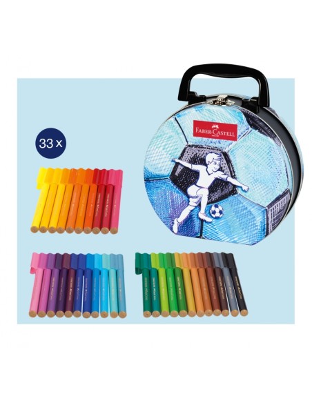 Felt tip pen Connector suitcase "soccer"