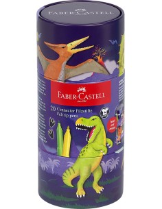Viltpliiatsid Faber-Castell Connector 20-värvi dinosaurus