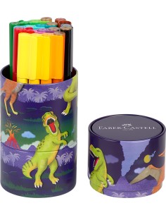 Viltpliiatsid Faber-Castell Connector 20-värvi dinosaurus 2