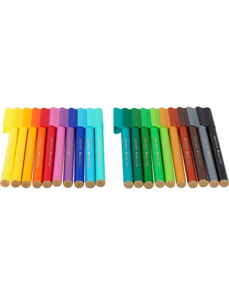 Viltpliiatsid Faber-Castell Connector 20-värvi dinosaurus