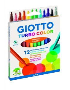 Viltpliiatsid Fila Giotto Turbo Color 12-värvi (riputatav)