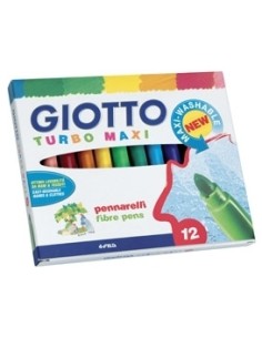 Viltpliiatsid Fila Giotto Turbo Maxi 12-värvi (riputatav)