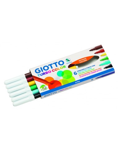 Fiber pens FILA Giotto Turbo Color 6-colors