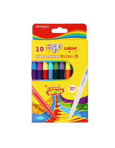 Viltpliiatsid Keyroad 9-värvi+ 1 magic pen