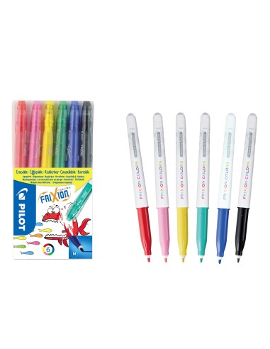 Viltpliiatsid Pilot Frixion Colors 0,7-0,39 kustutatav 6 värvi