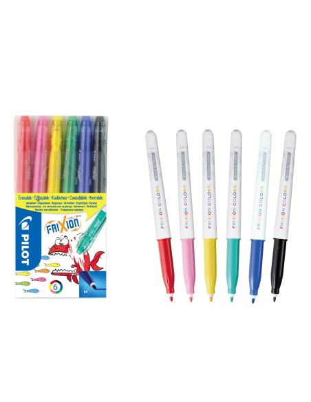 Viltpliiatsid Pilot Frixion Colors 0,7-0,39 kustutatav 6 värvi
