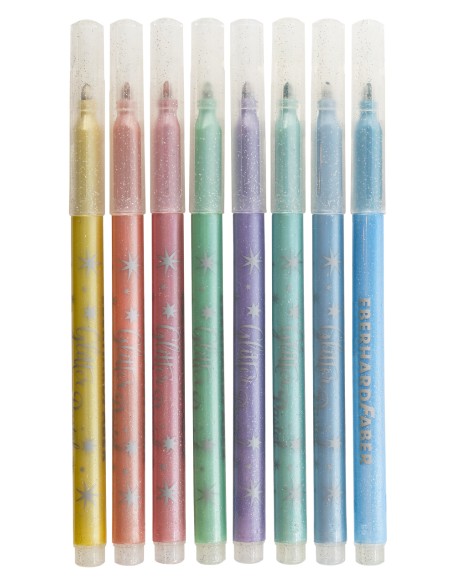 Felt-tip pen Glitter Pastel set 8pc