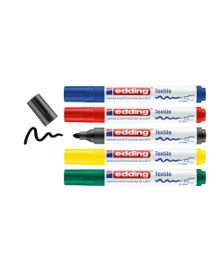 Textile markers Edding 4500, set of 5, assorted