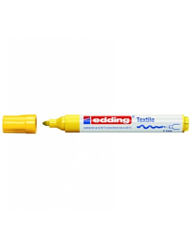 Tekstiilimarker Edding 4500 kollane