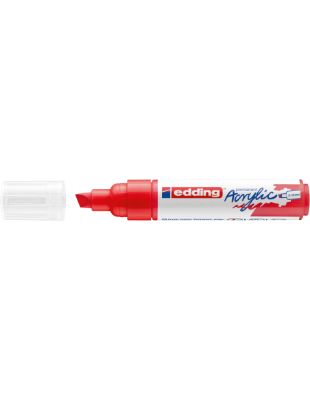 e-5000 acrylic marker broad traffic red
