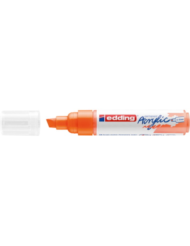 e-5000 acrylic marker broad neon orange
