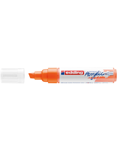 e-5000 acrylic marker broad neon orange