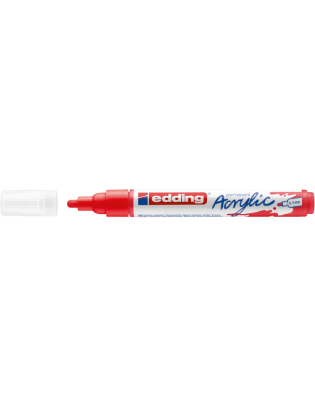 e-5100 acrylic marker Edding medium traffic red