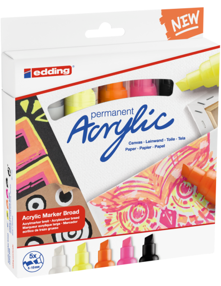 e-5000/5S acrylic marker broad neon