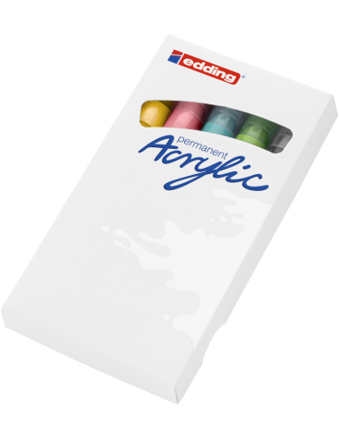 Akrüülmarker edding 5100 pastelsed 5-värvi