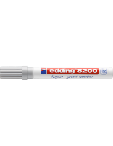 edding 8200 grout marker blister of 1 silver grey