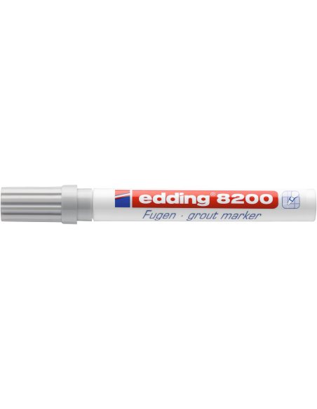 edding 8200 grout marker blister of 1 silver grey
