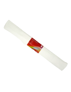 Flower Crepe Paper, 50X250 Cm In Rolls, white