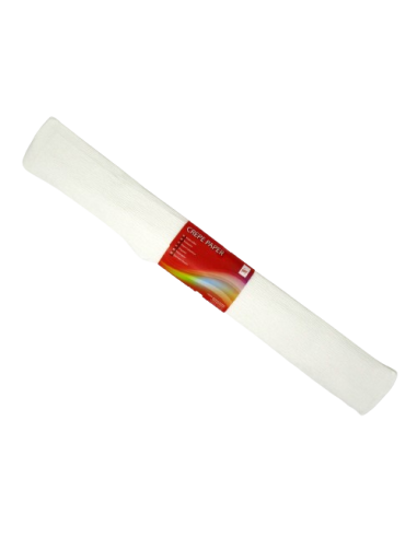 Flower Crepe Paper, 50X250 Cm In Rolls, white