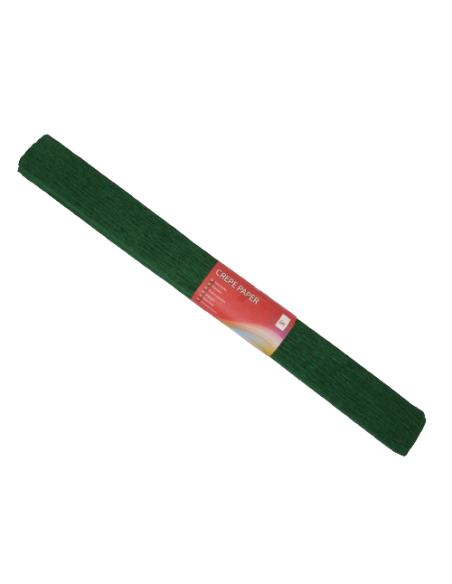 Flower Crepe Paper, 50X250 Cm In Rolls, dark green