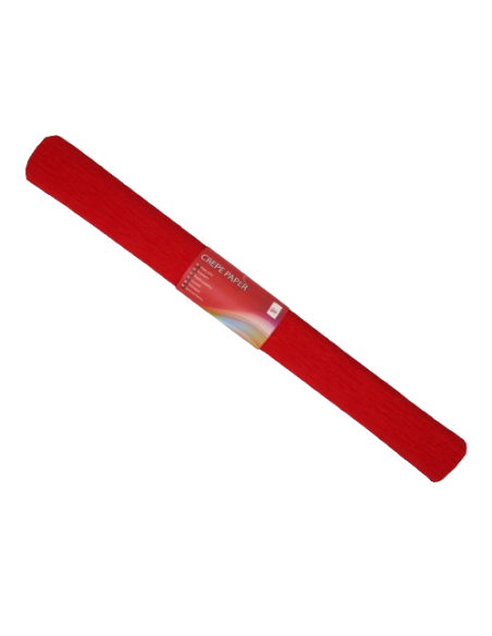 Flower Crepe Paper, 50X250 Cm In Rolls, red