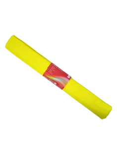 Flower Crepe Paper, 50X250 Cm In Rolls, lemon yellow