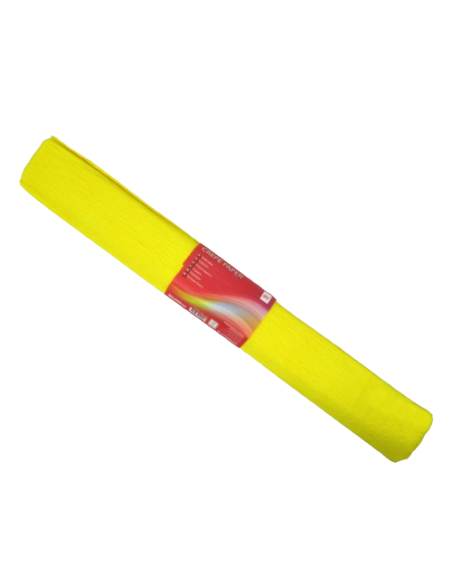 Flower Crepe Paper, 50X250 Cm In Rolls, lemon yellow