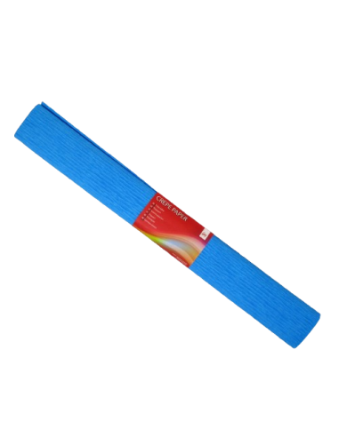 Flower Crepe Paper, 50X250 Cm In Rolls, sky blue
