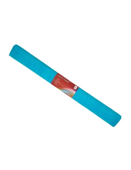 Flower Crepe Paper, 50X250 Cm In Rolls, light blue