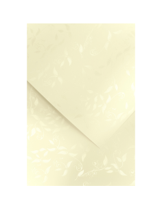 Decorative card paper A4 Liana cream 20 pcs/ box 220g