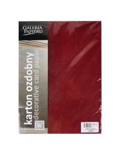 Decorative card paper A4 Florida bordeaux 20 pcs/ box 250g