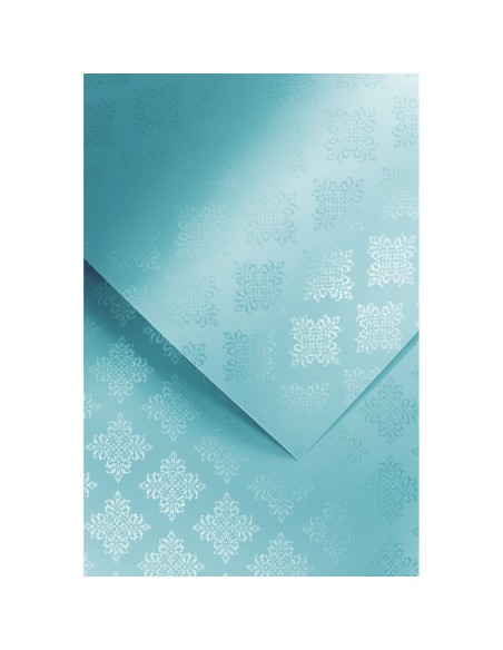 Decorative card paper A4 Glamour light blue  20 pcs/ box 250g