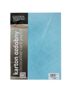 Decorative card paper A4 Glamour light blue  20 pcs/ box 250g 2