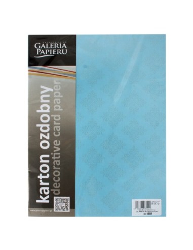 Decorative card paper A4 Glamour light blue  20 pcs/ box 250g