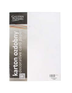 Decorative card paper A4 Savannah white 20 pcs/ box 250g